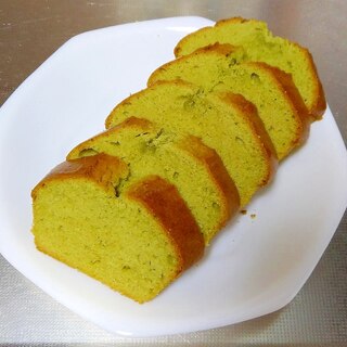 HMで作る、抹茶のパウンドケーキ